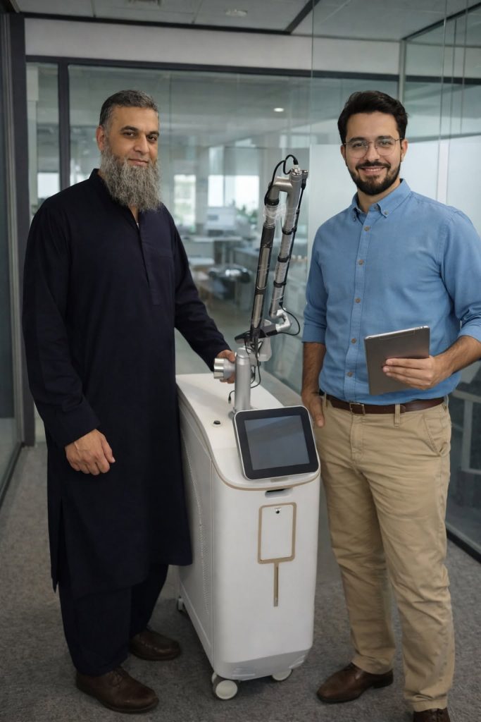Pico Laser Machine Installation in Faisalabad